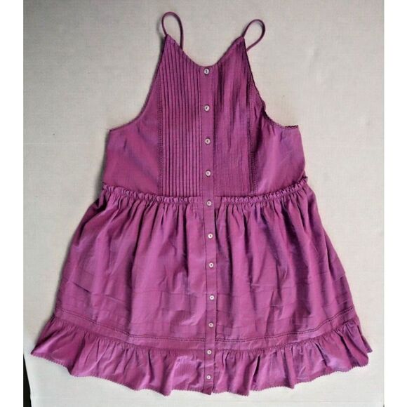 Free People OB1487039 Women's Sz S Purple Cotton Desert Days Mini Dress $128 - Picture 6 of 10